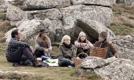 From left: Christopher Baker, Kate Fahy, Amy Lloyd, Lydia Leonard and Tom Hiddleston in Archipelago.