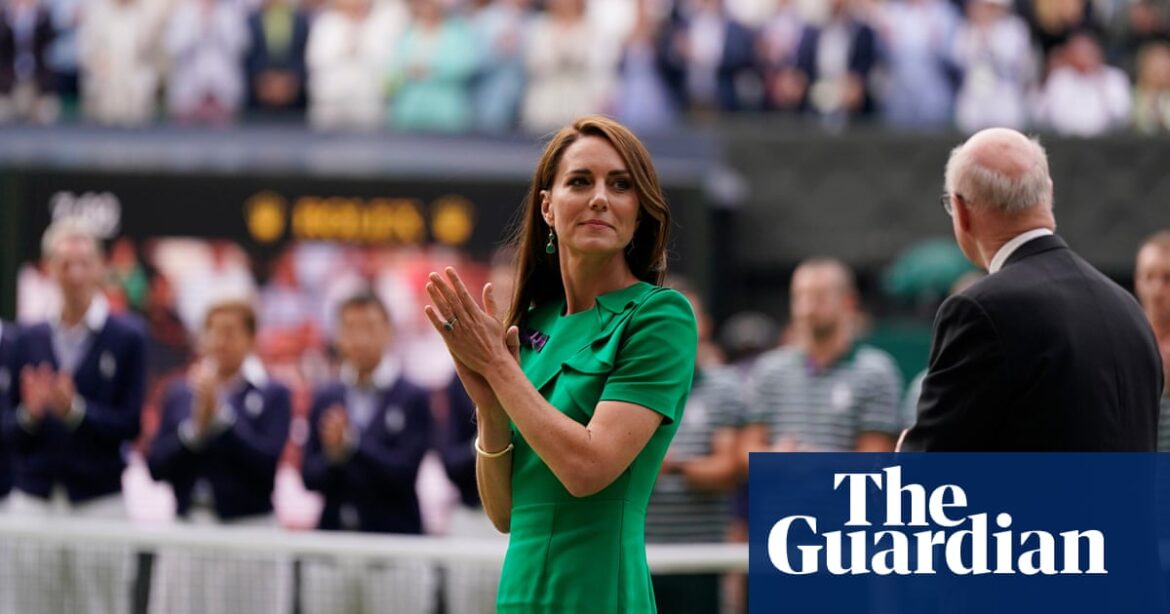 Princess of Wales to award Wimbledon men’s trophy