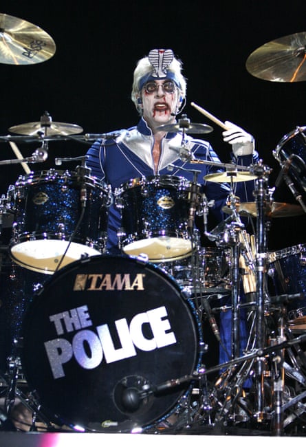 tewart Copeland of The Police performs in concert on Halloween Night October 31, 2007 at Madison Square Garden in New York City.