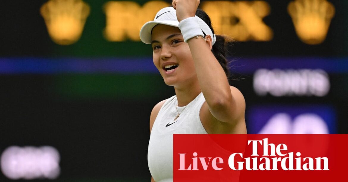 Wimbledon 2024: Raducanu, Alcaraz, Sinner, Gauff win – as it happened