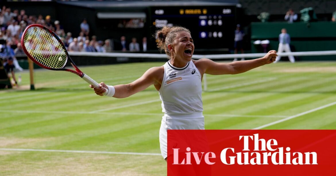 Wimbledon 2024 semi-finals: Jasmine Paolini beats Donna Vekic in deciding tie-break – live