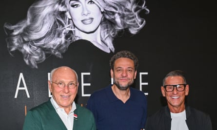 From left, concert promoter Marek Lieberberg, Adele’s manager, Jonathan Dickins, and concert promoter Klaus Leutgeb.