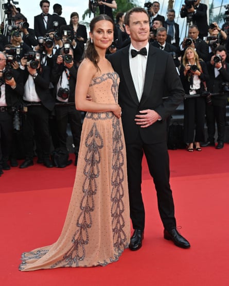 Vikander and Fassbender on the red carpet