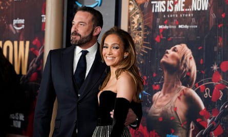 Ben Affleck and Jennifer Lopez at the premiere of her film This Is Me... Now: A Love Story in February 2024.