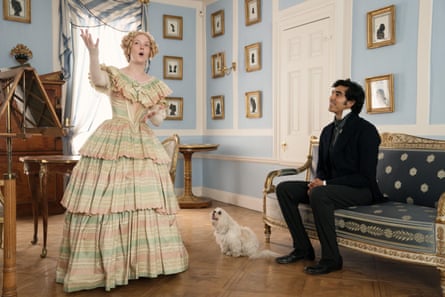 Morfydd Clark with Dev Patel in The Personal History Of David Copperfield.