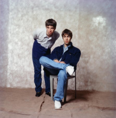 Yours fraternally … the brothers at a photoshoot in a Tokyo hotel in 1994.