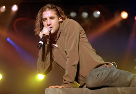 Scott Stapp of Creed performing in Chicago in 1999.