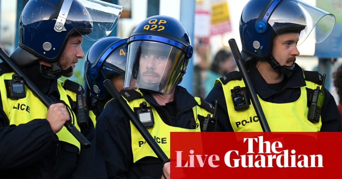 UK riots live: police braced for more far-right unrest amid reports of 30 planned gatherings