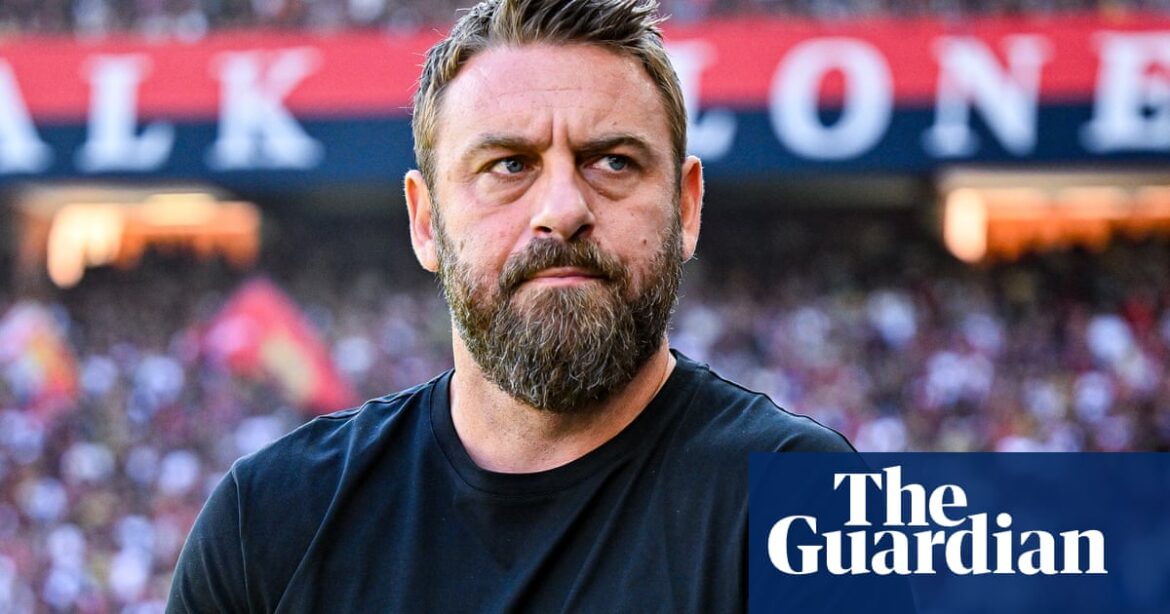 Daniele De Rossi sacked by Roma after winless start to Serie A season