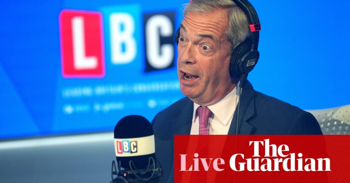 Farage rejects claims he helped trigger riots with video publicising false claims about Southport attacker – UK politics live