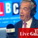 Farage rejects claims he helped trigger riots with video publicising false claims about Southport attacker – UK politics live