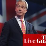 Farage says Tory brand is ‘bust’ as other Reform UK speeches target immigrants, drag queens, vegans and more – UK politics live