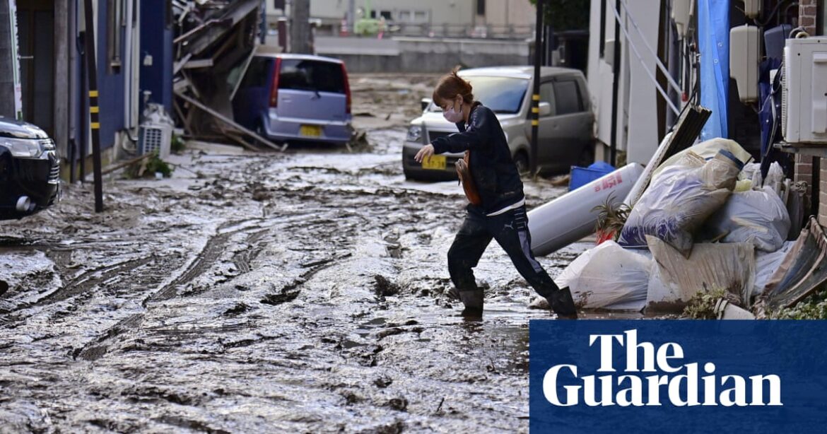 Japan floods: six dead after rain pounds region still recovering from earthquake