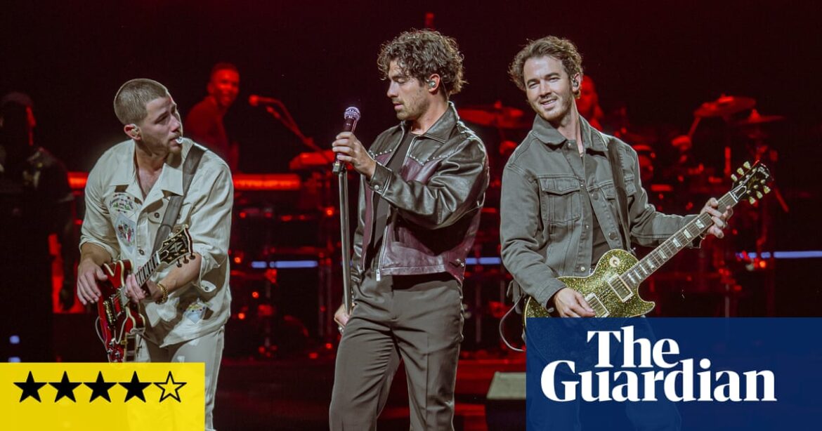 Jonas Brothers review – epic 60-song eras set is full of cheesy joy