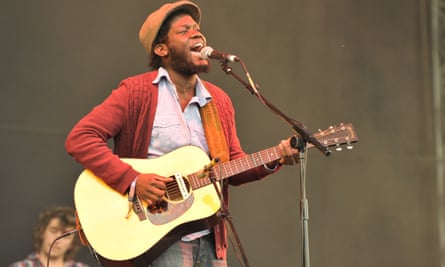 Michael Kiwanuka live at Hard Rock Calling, Hyde Park, London in 2011.