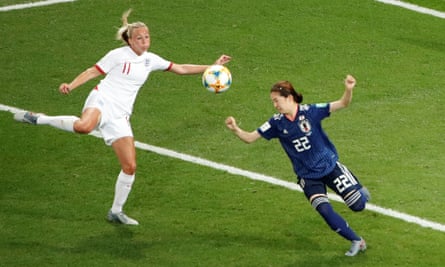 Toni Duggan in action for England against Japan at the 2019 Women’s World Cup