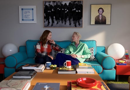 Julianne Moore and Tilda Swinton in Almodóvar’s The Room Next Door.