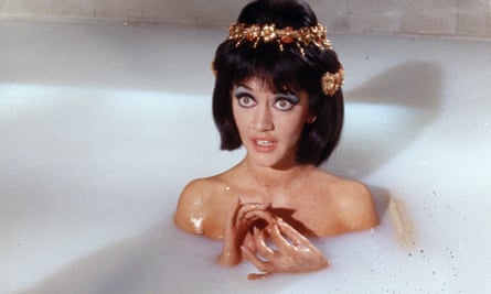 Amanda Barrie sitting in a milk bath in Carry on Cleo.