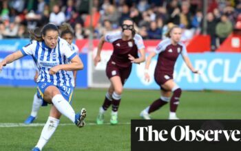 Fran Kirby turns WSL thriller Brighton’s way after Aston Villa’s shock red card