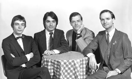 Turning the tables … Kraftwerk pose for a portrait in New York City