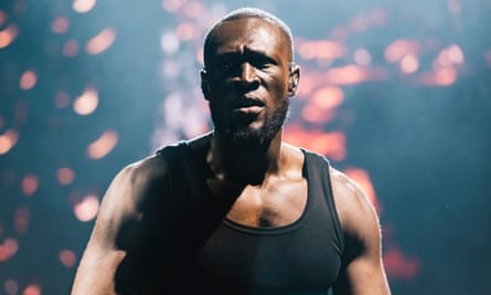 Stormzy performs during Laneway Festival on 10 February 2024 in Melbourne