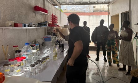 An array of drinks made by Vinqueur at its micro-distillery in Grand Bassam, 35km south of Abidjan