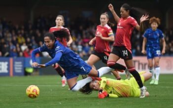 Bompastor’s Chelsea march on in WSL as Reiten penalty sinks United