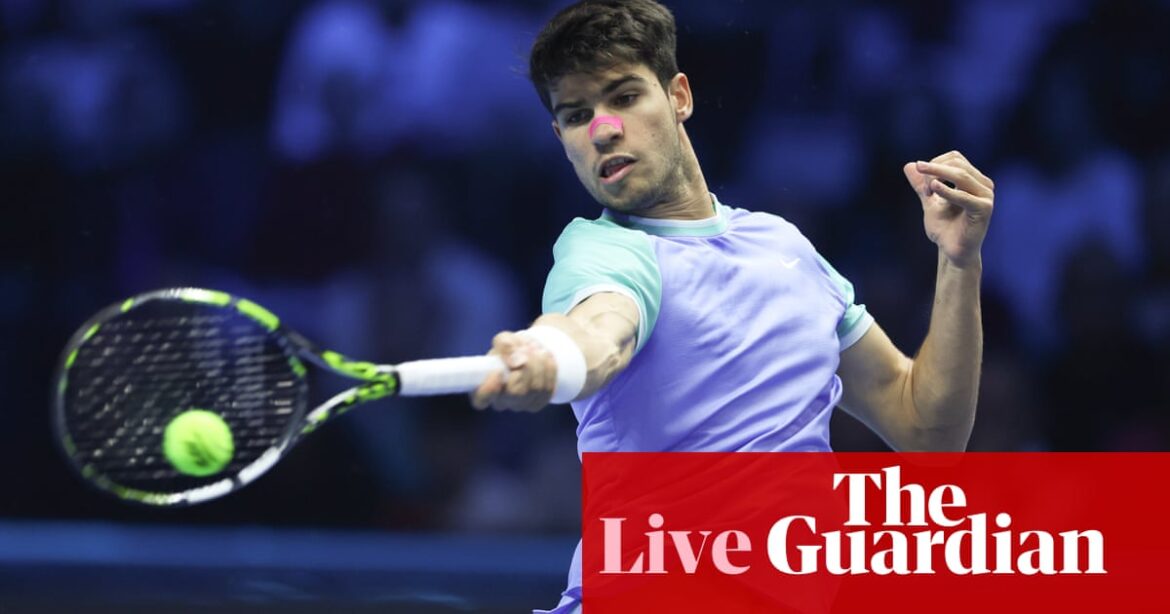 Carlos Alcaraz beats Andrey Rublev 6-3, 7-6: ATP Finals tennis – as it happened