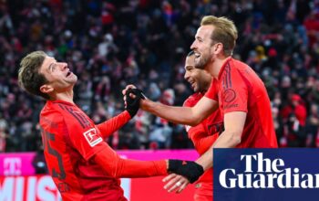 European football: Kane hits hat-trick for leaders Bayern as PSG cruise