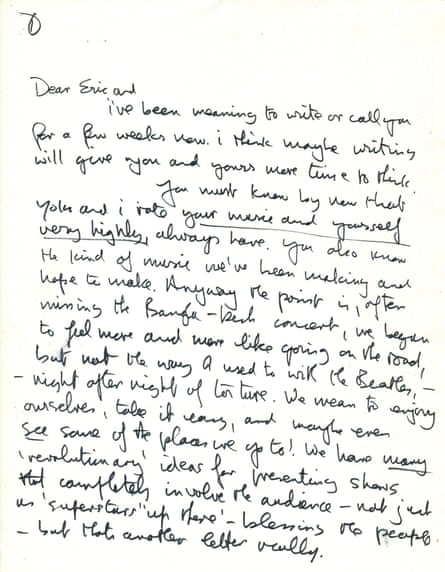 John Lennon letter inviting Eric Clapton to join supergroup to be auctioned