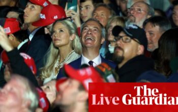 Labour rejects Nigel Farage’s offer to help government as intermediary with Donald Trump– UK politics live