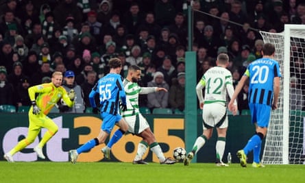 Maeda saves point for Celtic against Club Brugge after Carter-Vickers error