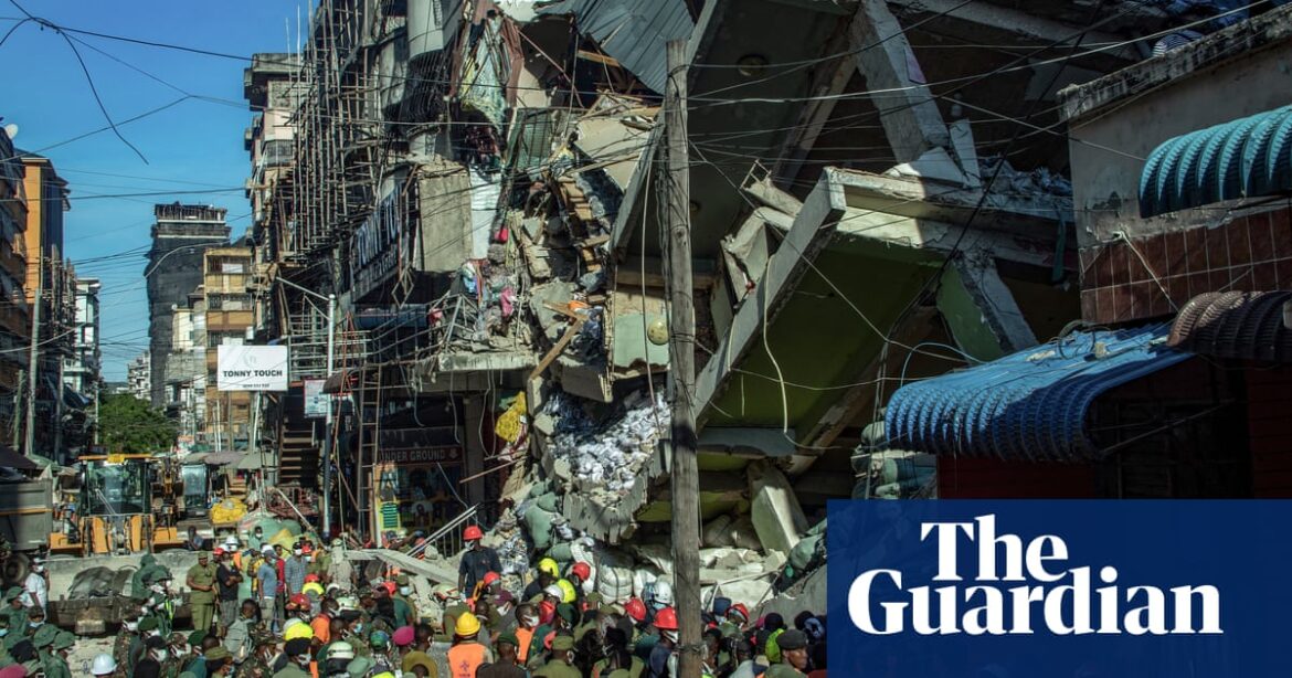 Rescuers search for survivors after building collapses in Tanzania, killing at least one