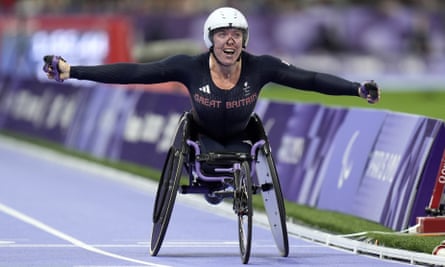 Hannah Cockroft won two more Paralympic gold medals in Paris, to make it nine in total for the 32-year-old wheelchair racer.