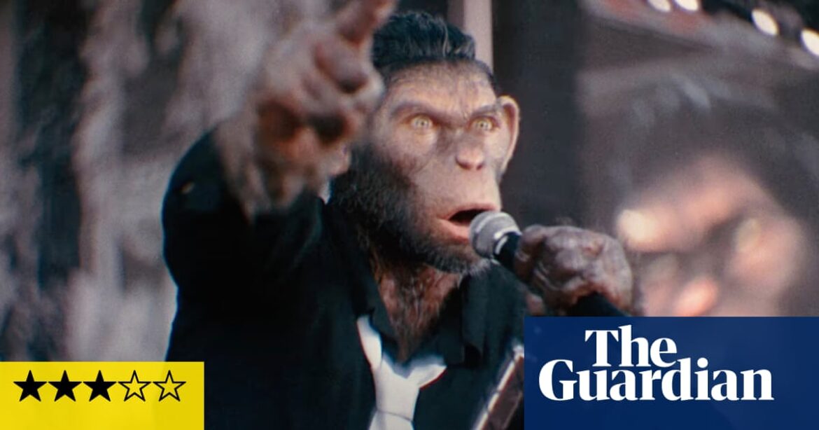 Better Man review – Robbie Williams becomes CGI chimp in surreal biopic