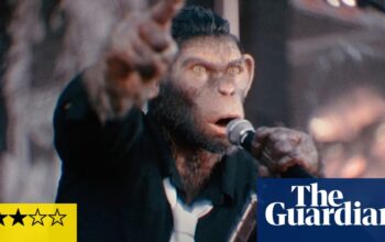 Better Man review – Robbie Williams becomes CGI chimp in surreal biopic