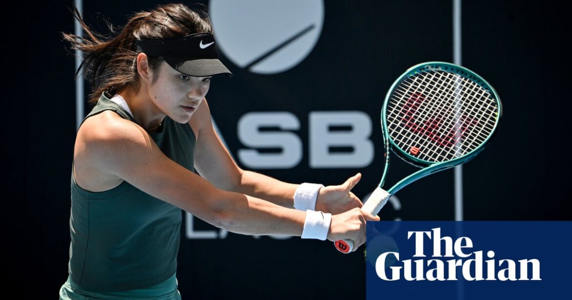 Emma Raducanu back injury leaves her facing race to be fit for Australian Open