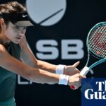 Emma Raducanu back injury leaves her facing race to be fit for Australian Open