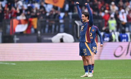 Paulo Dybala soaks up the applause at the Stadio Olimpico