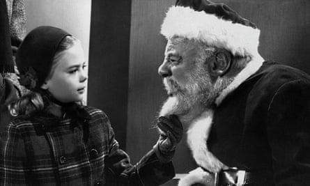 Natalie Wood and Edmund Gwenn in Miracle on 34th Street.