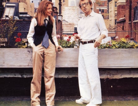 Diane Keaton and Woody Allen in Annie Hall (1977).