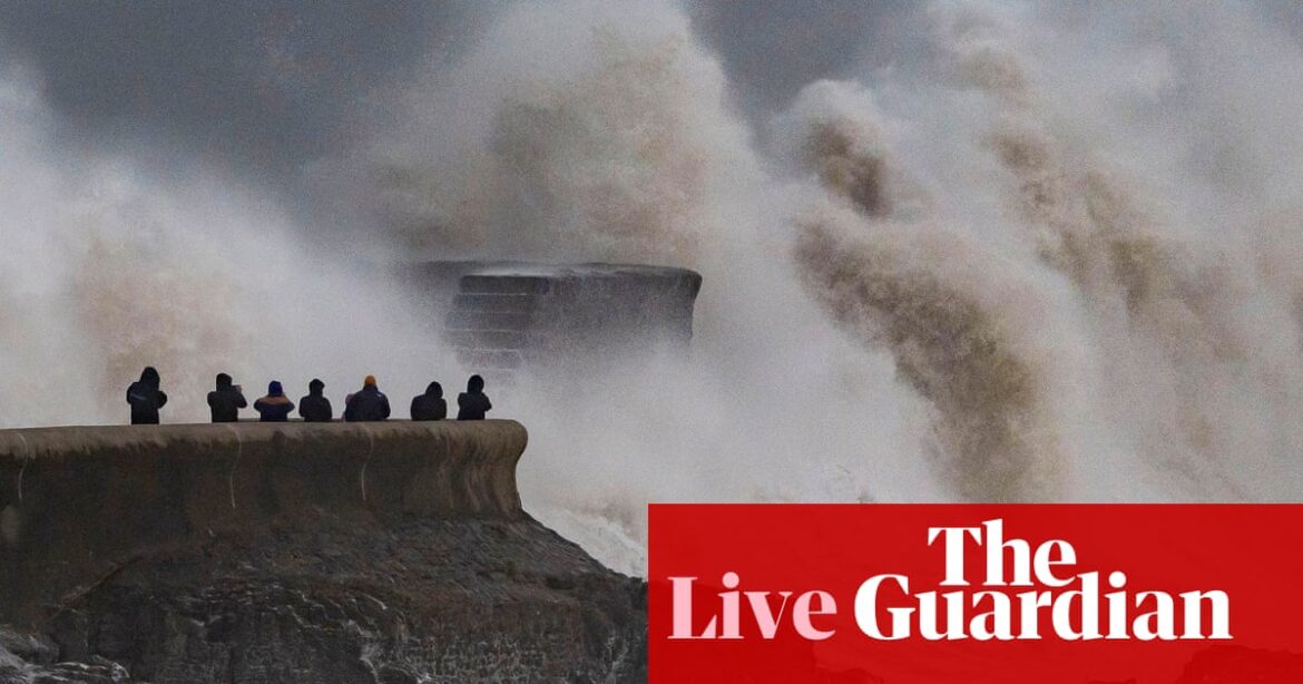 Storm Darragh live: more than 170,000 UK homes without power; man killed by falling tree