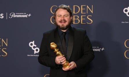 Director Brady Corbet at the Golden Globes this month.