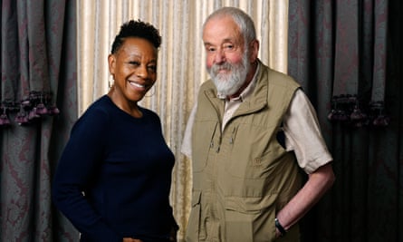 Marianne Jean-Baptiste with director Mike Leigh.