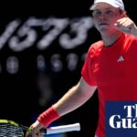 Australian Open: US 20-year-old Michelsen upsets Tsitsipas as Tiafoe overcomes vomiting spell