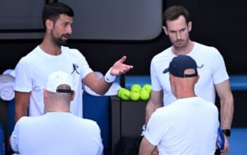 Behind the scenes: a first look at Djokovic and Murray together on court