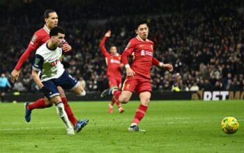 Bergvall gives Tottenham edge in Carabao Cup semi-final to fury of Liverpool