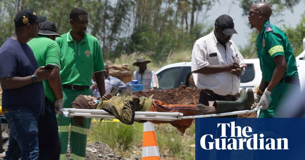 Bodies recovered from illegal goldmine in South Africa where many feared dead