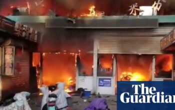 Fire at food market in northern China kills eight people and injures 15