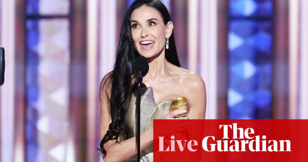 Golden Globes 2025: Adrien Brody, Demi Moore and Colin Farrell win – as it happened